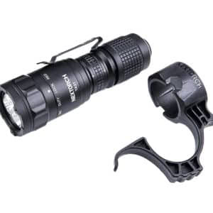 NEXTORCH TA21 tactical flashlight black 1300 lumens with FR-1 Tactical Ring