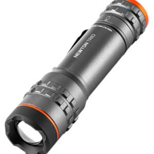 NEBO Newton Trio 150 lumen aluminum flashlight with clip and magnetic base