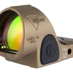 Trijicon SRO 5 MOA adjustable LED reflex sight in Coyote Brown