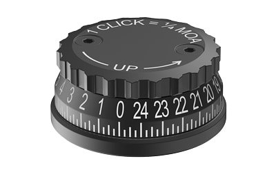Burris Synergy Advanced Capped knob matte black turret accessory
