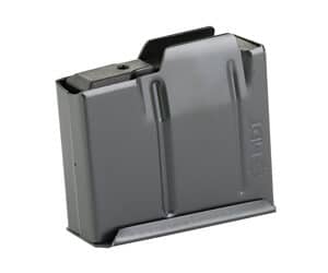 MDT 5-round AICS-pattern metal magazine, black, Cerakote finish