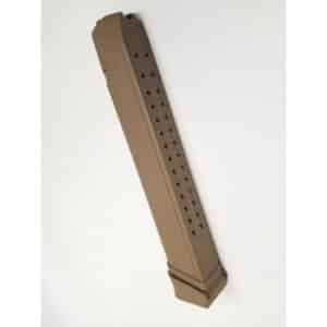 RWB Glock 9mm 33rd steel-lined tan polymer magazine