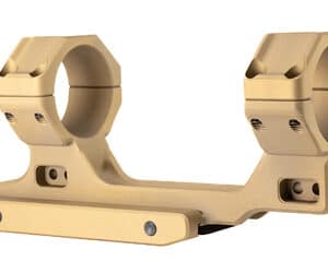 Rearden ARGOS 34mm 1.54in scope rings mounted on a Picatinny rail