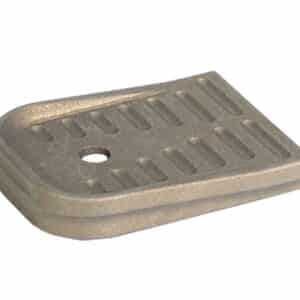 Timber Creek Outdoors Glock 43X magazine floor plate in burnt bronze anodized aluminum