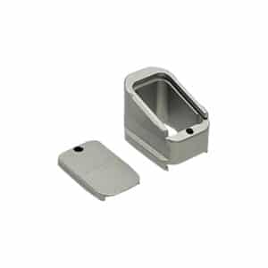 SHIELD ARMS ECHME5GREY grey anodized aluminum magazine extension for Springfield Echelon