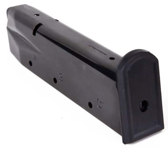 Sig Sauer P226 9mm 17-round magazine with padded floorplate, black finish