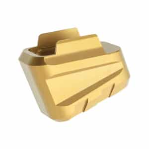 Tyrant CNC gold aluminum magazine extension for Sig Sauer P320, +5 rounds