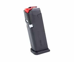 Global Ordnance 15rd 9mm Glock 19 magazine in black polymer with steel reinforcements