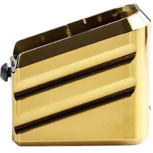 Cross Armory CRG+0MEG17GD gold aluminum magazine extension for Glock 17/22/31 Gen 1-5