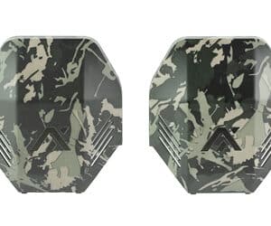 Axil MX Custom Plate Black Camo snap-on earmuff plate set