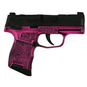 Sig Sauer P365 Exclusive Pink Filigree 9mm handgun 3.1 inch barrel X-RAY 3 sights