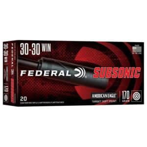 Federal Subsonic 300gr rifle ammunition box, 20 rounds