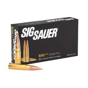 Sig Sauer Elite Ball .300 AAC Blackout 125 gr FMJ ammo box, 20 rounds