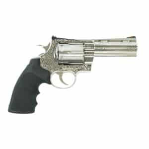 Colt Anaconda Filigree Frame and Barrel .44 Rem Mag 4.25" stainless revolver right-side view