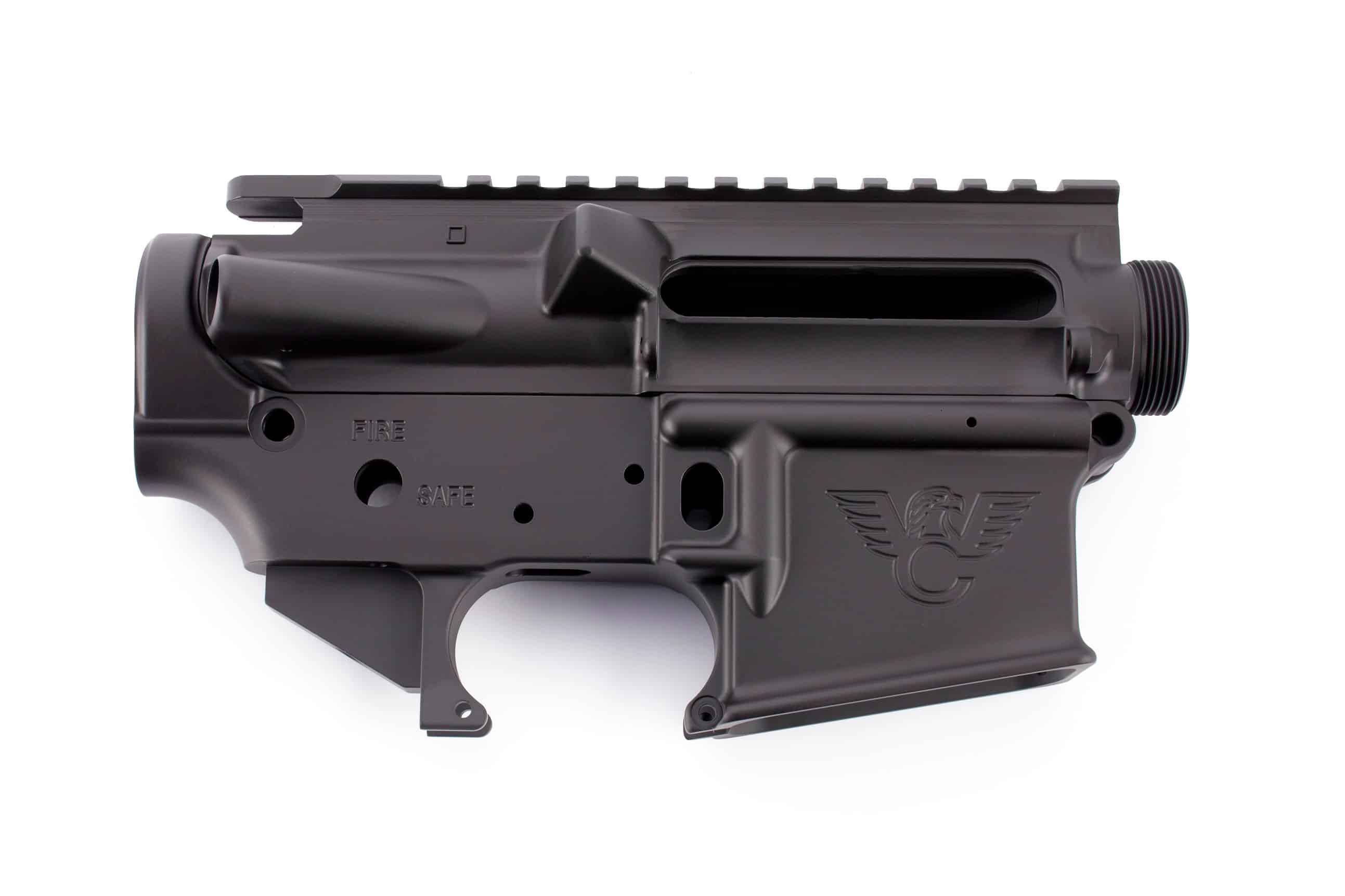Wilson Combat WC-15 AR-15 forged receiver set with Black Armor-Tuff finish and matched upper and lower