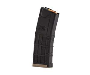Lancer Systems L5AWM 30rd .300 AAC Blackout rifle magazine opaque black with flat dark earth floor plate
