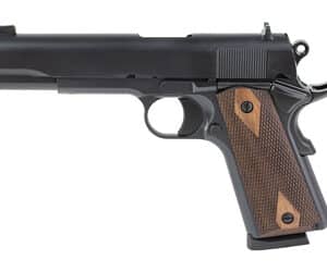 Tisas 1911A1 Stakeout .45 ACP 5 inch barrel Turkish walnut grip black finish