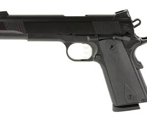 Tisas 1911 Duty B45 .45 ACP 5-inch barrel Black Cerakote pistol, right-side profile