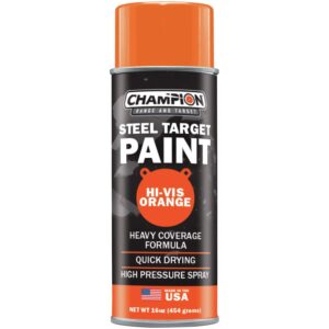 Champion AR500 16 oz orange spray paint can for steel targets