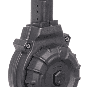 ProMag DRMA12 OEM Black Drum 50rd for 9mm Luger AR-15 with Glock Style Mag