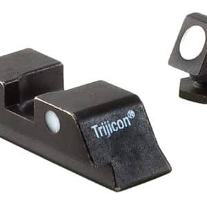 Trijicon 600234 Bright & Tough Steel Sights Black White Dot Front Sight-Black White Dots Rear Sight-Glock 17 MOS/19 MOS/34 MOS (No Tritium) Standard Frame