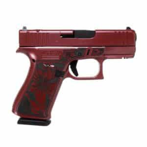 Glock 43x MOS Custom Cherry Blossom Engraved Medusa Pink Frame 9mm 3.41 inch barrel