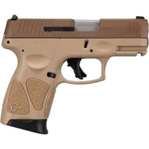 Taurus G3C 9mm handgun with FDE slide and FDE grip, 3.2 inch barrel