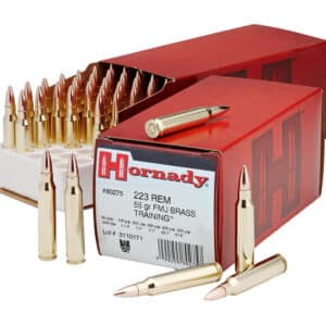 Hornady Custom .223 Rem 55 gr FMJBT 50 rd box