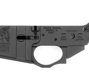 Spikes STLS030 Snowflake stripped lower receiver 7075-T6 aluminum black hardcoat anodized