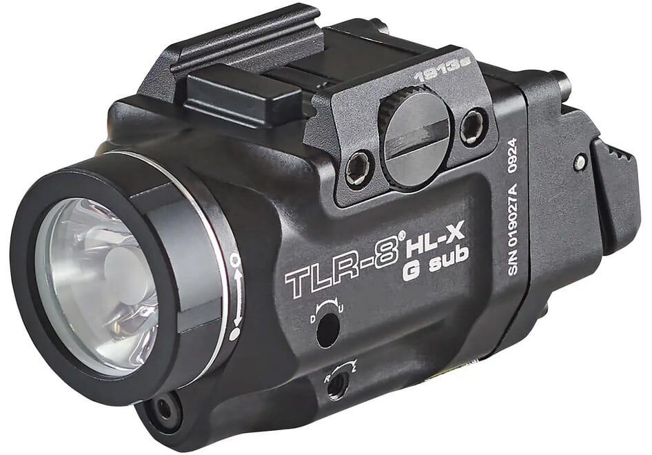 Streamlight TLR-8 HL-X G Sub 1000 lumen rail-mounted light with green laser, 1913 short