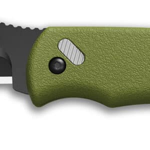 Outdoor Edge RMG222C RazorMini 2.20" Folding Plain 420J2 SS Blade OD Green ABS Polymer Handle