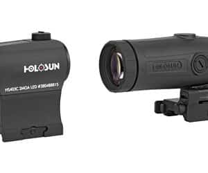Holosun HS403C red dot sight with HM3X 3X magnifier in black