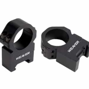 Weaver Precision Rings 30mm X-High matte black aluminum scope rings