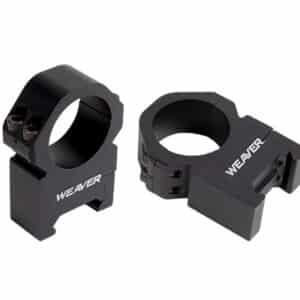 Weaver Precision Rings matte black 1 inch high aluminum scope rings