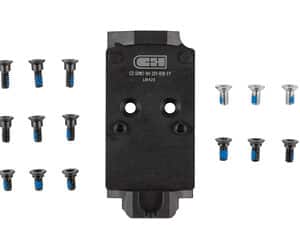 C&H Precision V4 mount for CZ Shadow 2, RMR-ready, matte black finish with ZEV posts