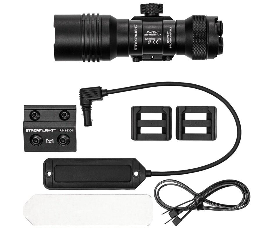 Streamlight ProTac Rail Mount 1L-X USB Pro weapon light, black, rail-mounted