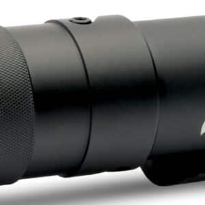 GSM Coyote Light Coyote Red LED weapon light, matte black, overall length 8.50"