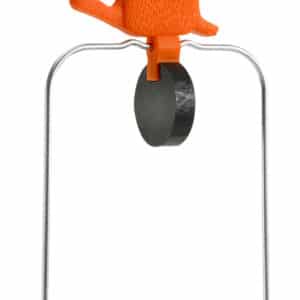 Champion DuraSeal 7-inch Prairie Dog spinner target in orange with stand