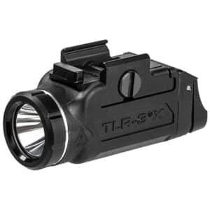 Streamlight TLR-3X weapon light mounted on a 1913 Picatinny rail, black finish