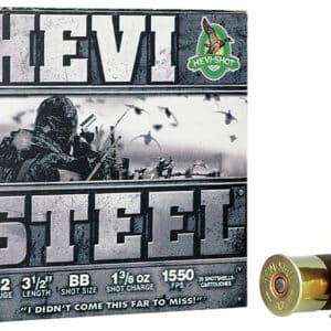 HEVI-SHOT HEVI-Steel 12 gauge 3.5 in #BB shotshell 25-round box