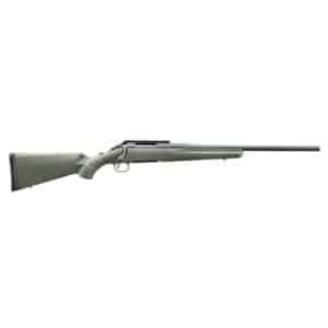 Glenfield Model A .243 Win 20in threaded barrel rifle with Moss Green Splatter synthetic stock