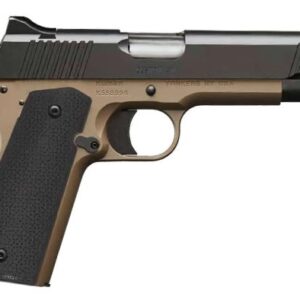 Kimber 1911 Custom LW FDE 5in .45 ACP handgun left profile