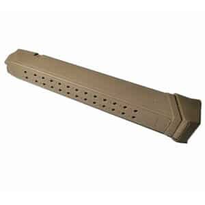 RWB 31-round steel-lined tan polymer magazine for Glock .40 S&W