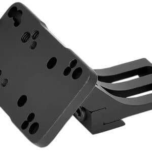 Warne Red Dot Riser 45 Degree Offset Reflex Mount right hand black anodized