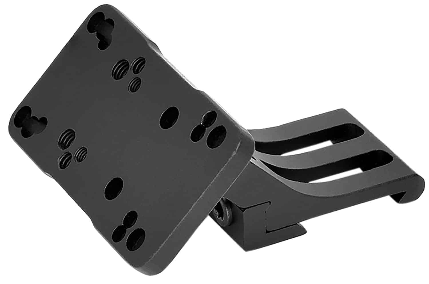 Warne Red Dot Riser 45 Degree Offset Reflex Mount right hand black anodized