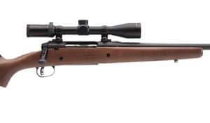 Savage Axis II XP 308 Winchester 22-inch hardwood stock rifle with mounted 3-9x40 scope