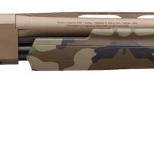 Winchester SXP Hybrid 12 Gauge pump shotgun with 28 inch barrel and woodland camouflage synthetic stock