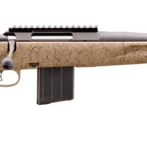 Ruger American Gen II Ranch .400 Legend rifle 16.1-inch Cobalt Cerakote barrel Flat Dark Earth splatter stock