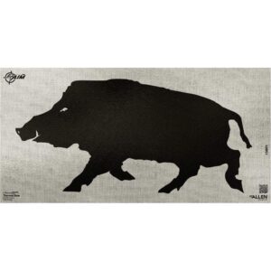 Allen EZ Aim Thermal ID Boar Paper Target 24x12 black gray adhesive