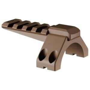 Ruff's Precision RPM 34mm Low Rail Cap in Flat Dark Earth mounted on optic rings